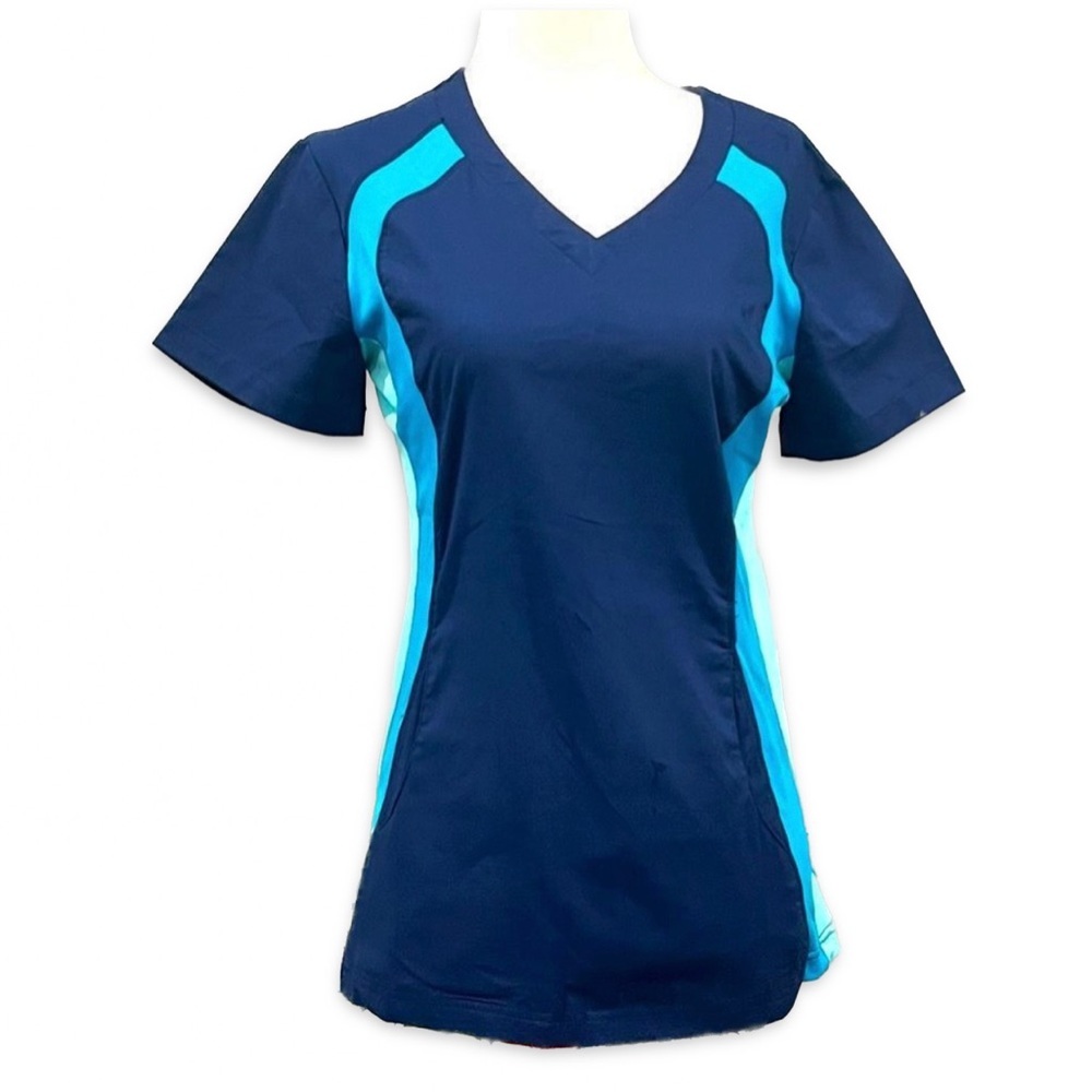 Allure XS White Cross Scrub Top